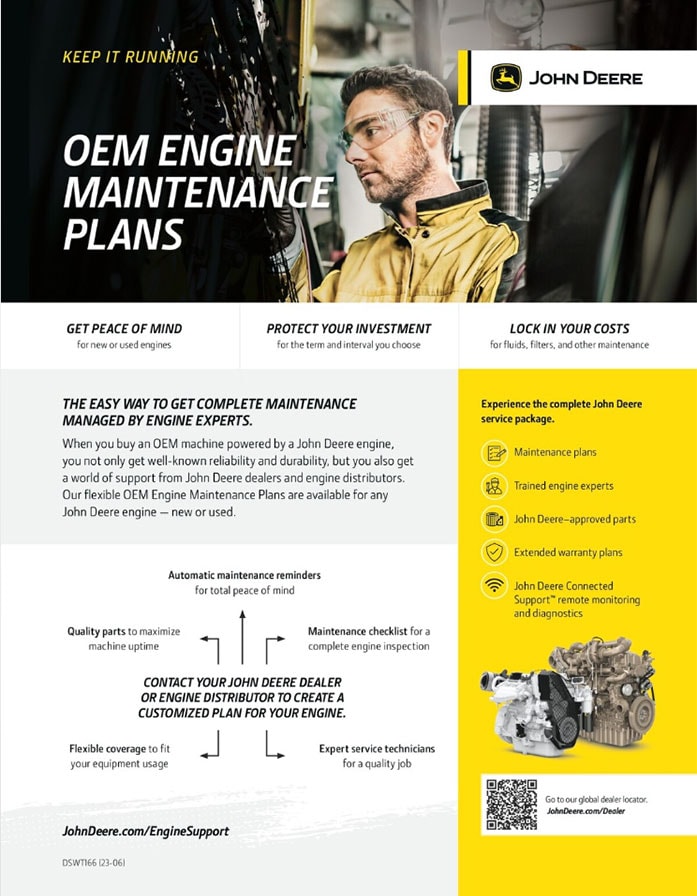 OEM Engine Maintenance Plans Flyer