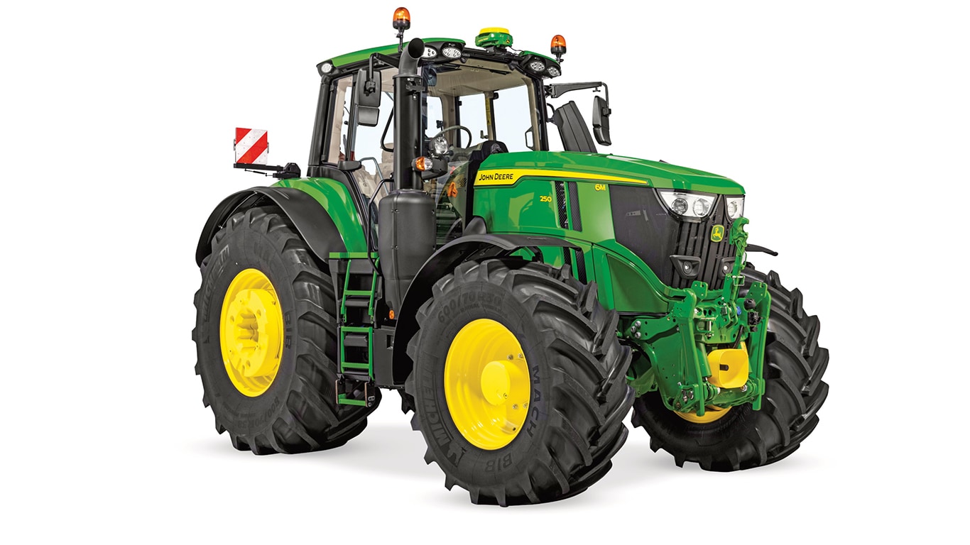 studio shot of the 6M 250 tractor on a white background