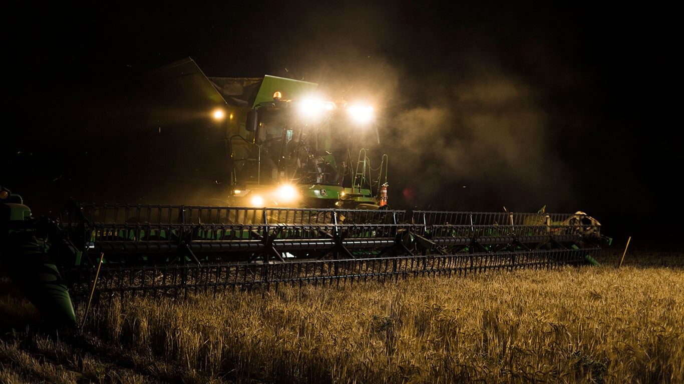 combine at night