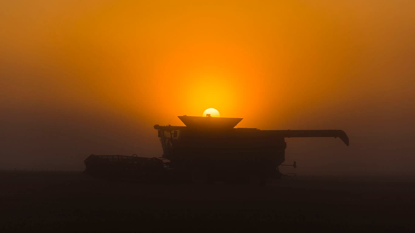 combine header sunrise