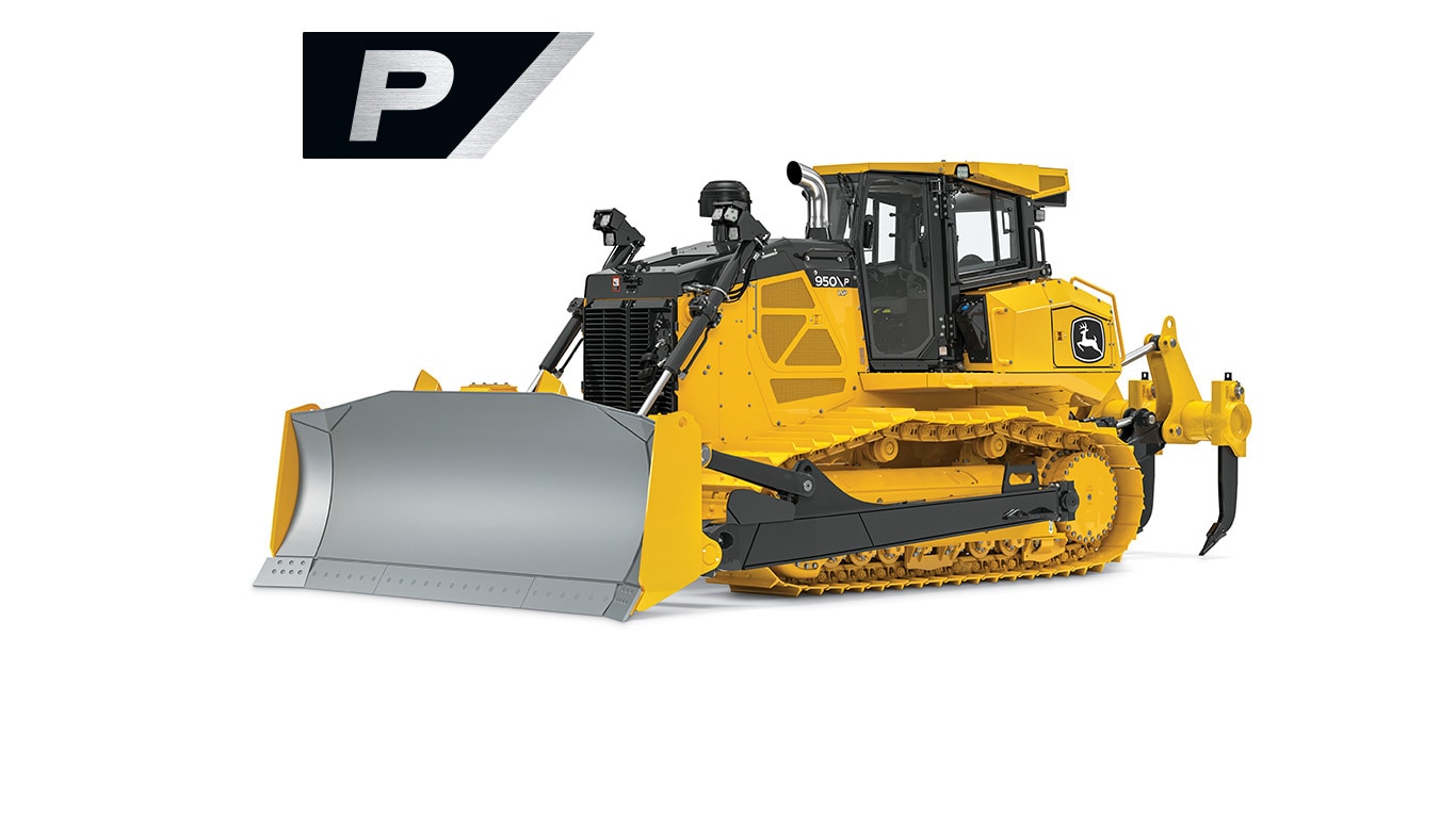 a 950 P dozer on a white background