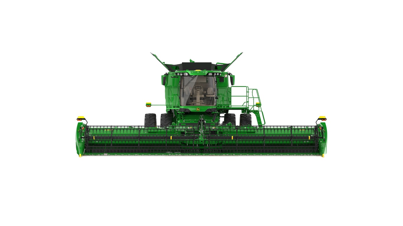 Front Left view of S7 700 Combine on a white background