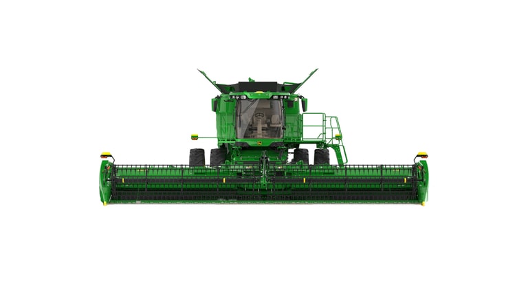 Front Left view of S7 700 Combine on a white background