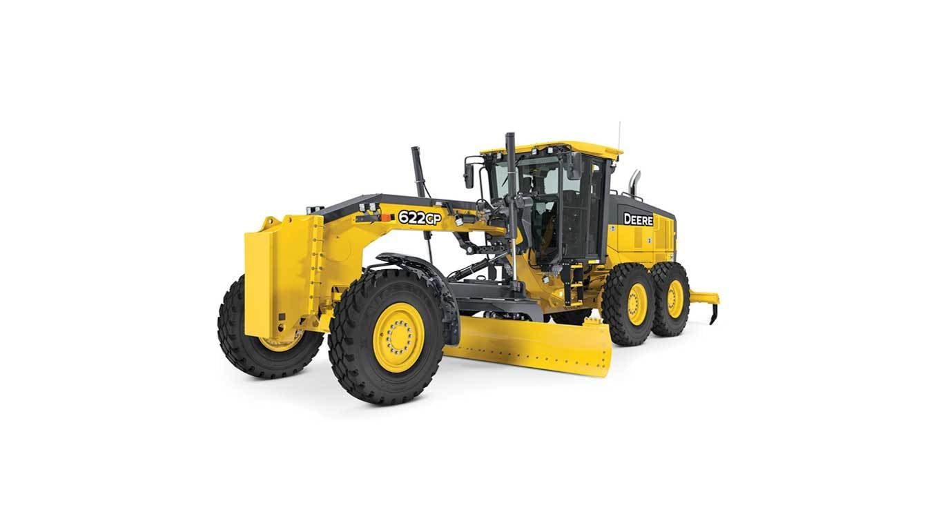 622GP Motor Grader on a white background