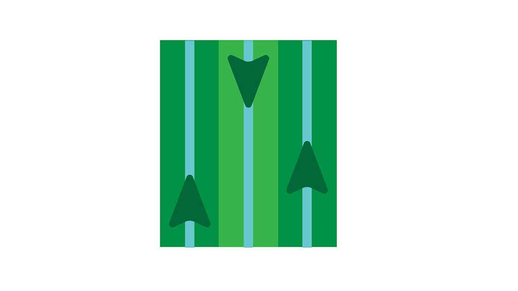 Icon depicting pass lines.