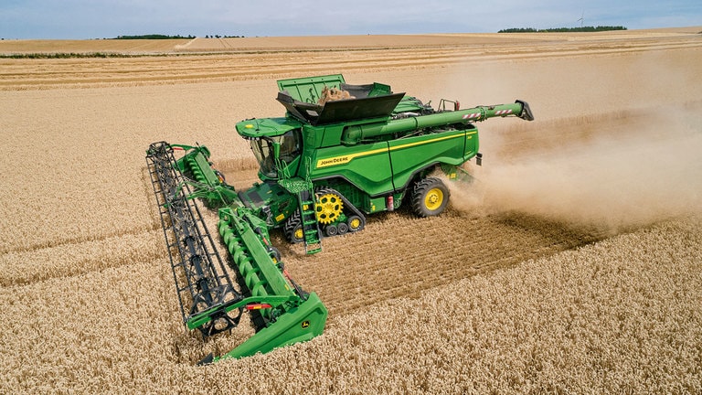 image of hd series combine in a field