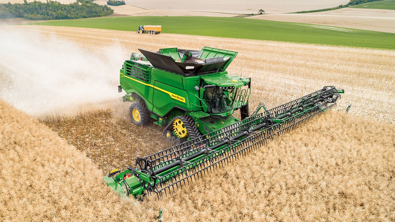 image of hd series combine in a field