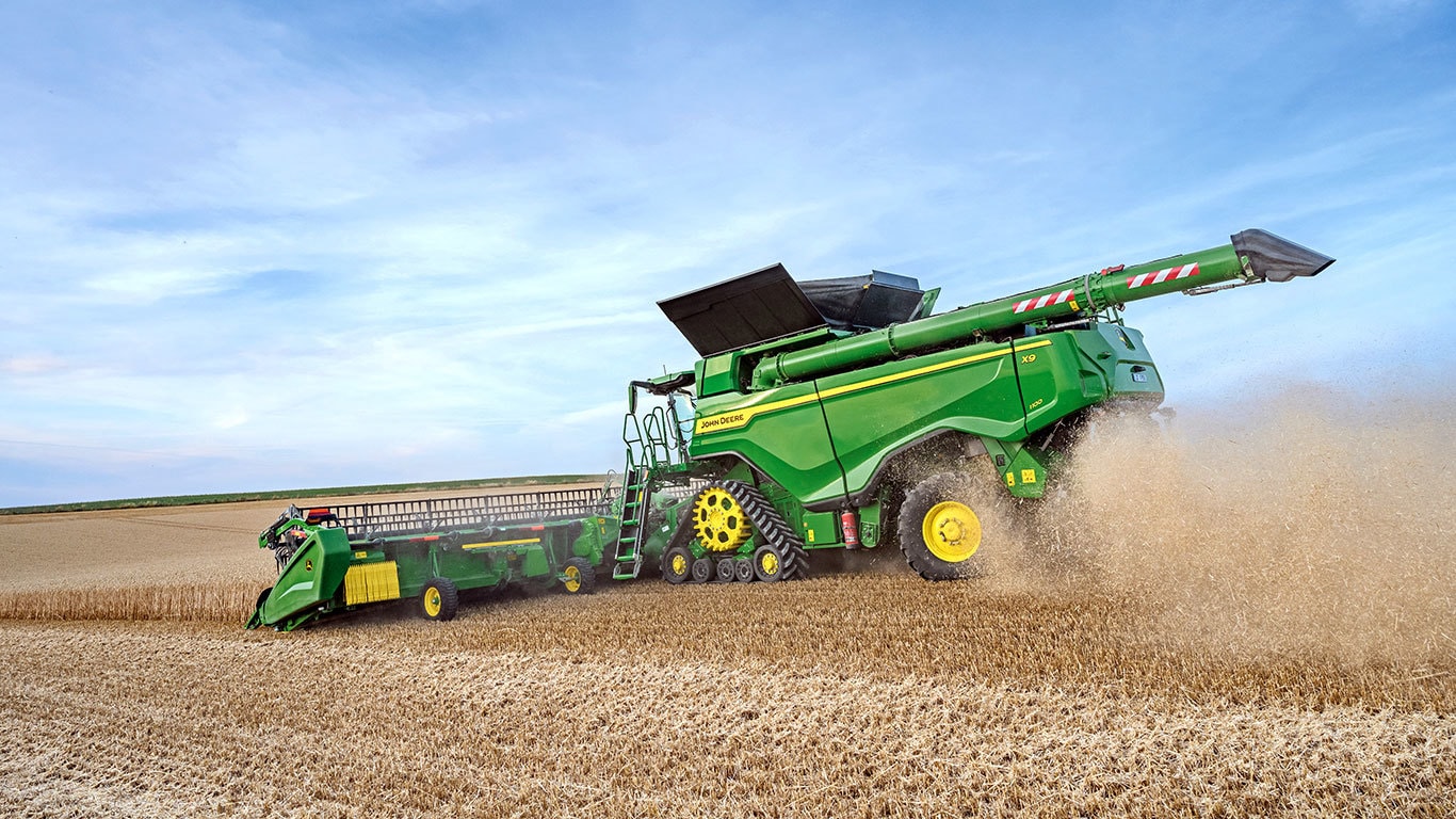 image of hd series combine in a field