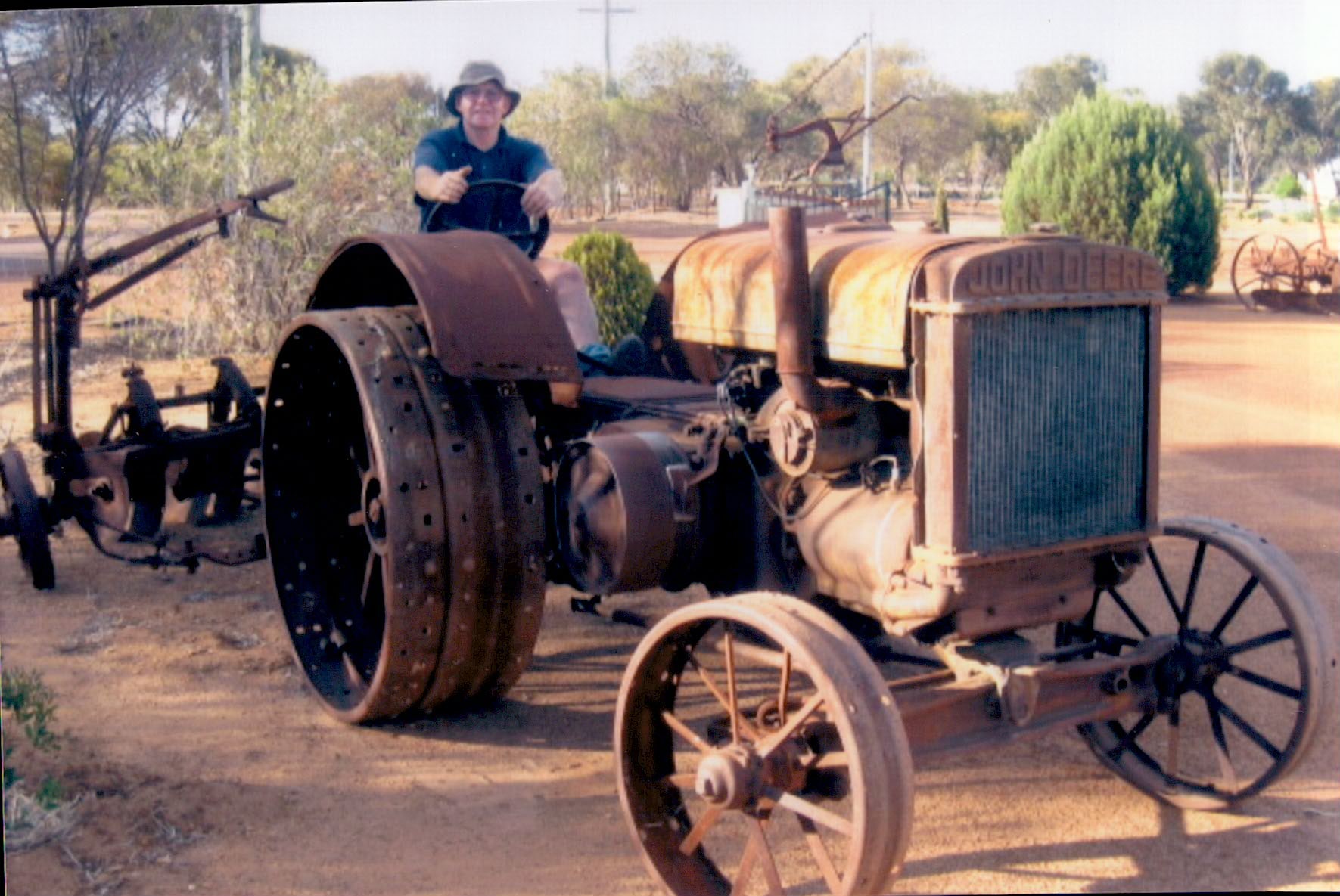 The Model D Tractor before the restoration