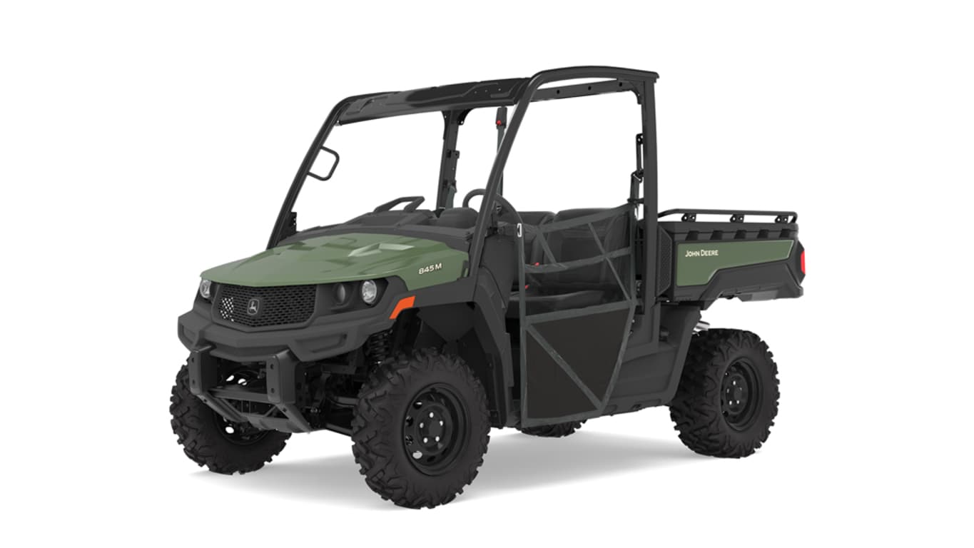 XUV 845M in olive facing front left studio image"