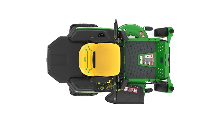 top view studio image of z370 ztrak mower