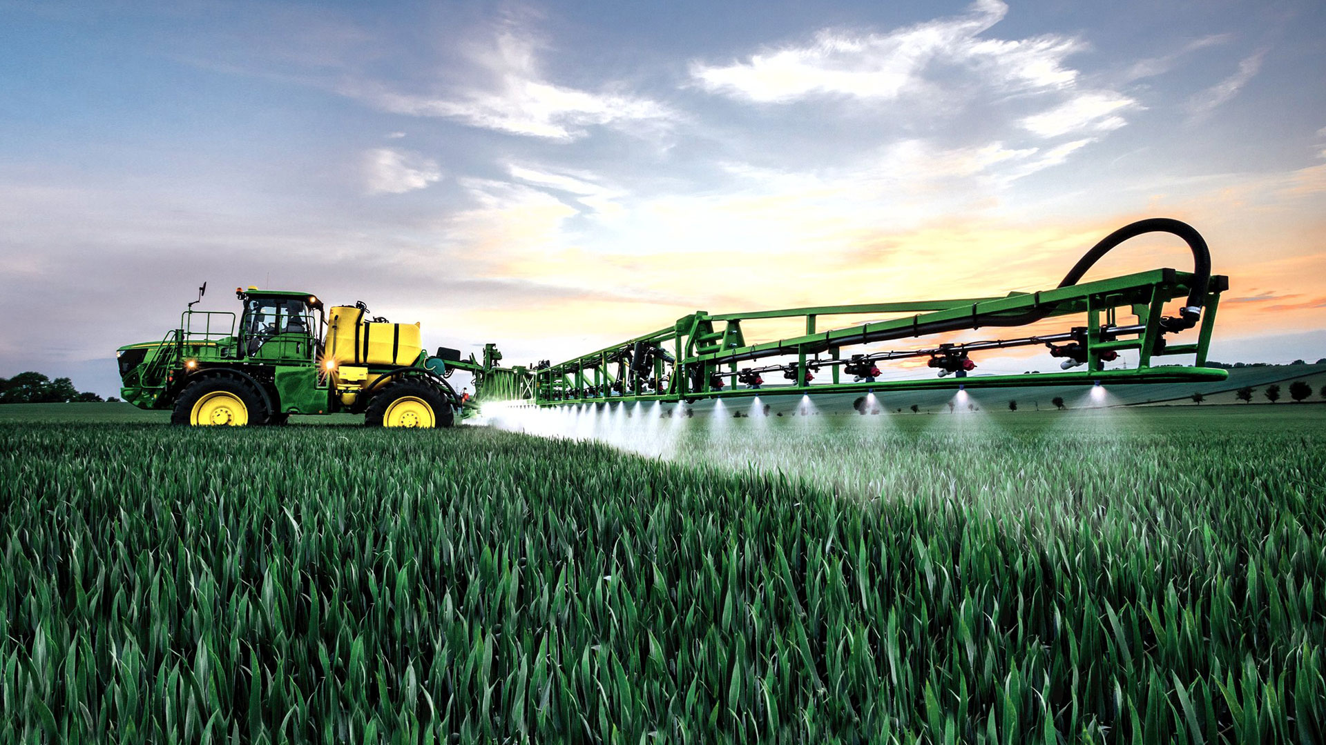 image of sprayer in a field