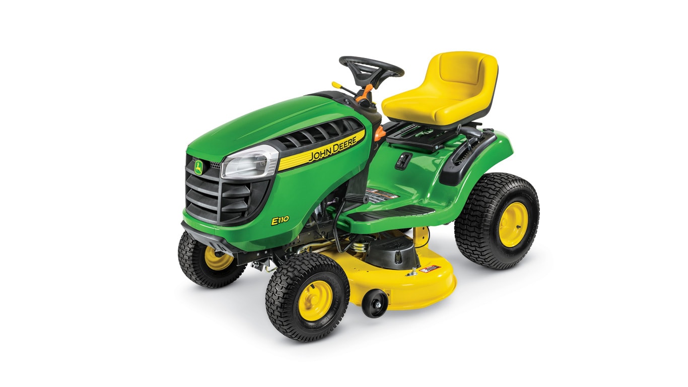 E110 Ride On Mower 100 Series Ride On Mowers John Deere New Zealand