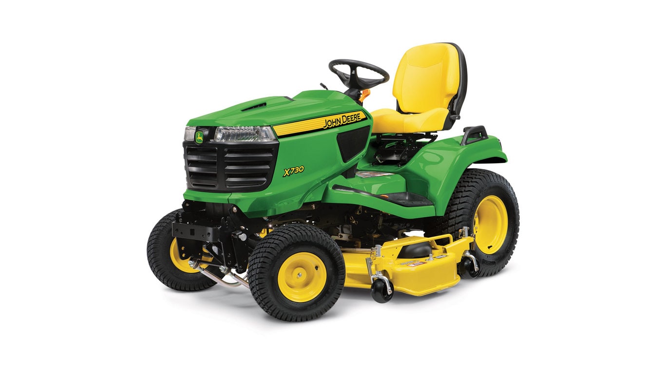 High-performance ride on mower with 4-wheel steering, for easy manoeuvrability