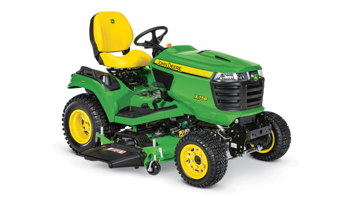 High-performance ride on mower with 4-wheel steering, for easy manoeuvrability