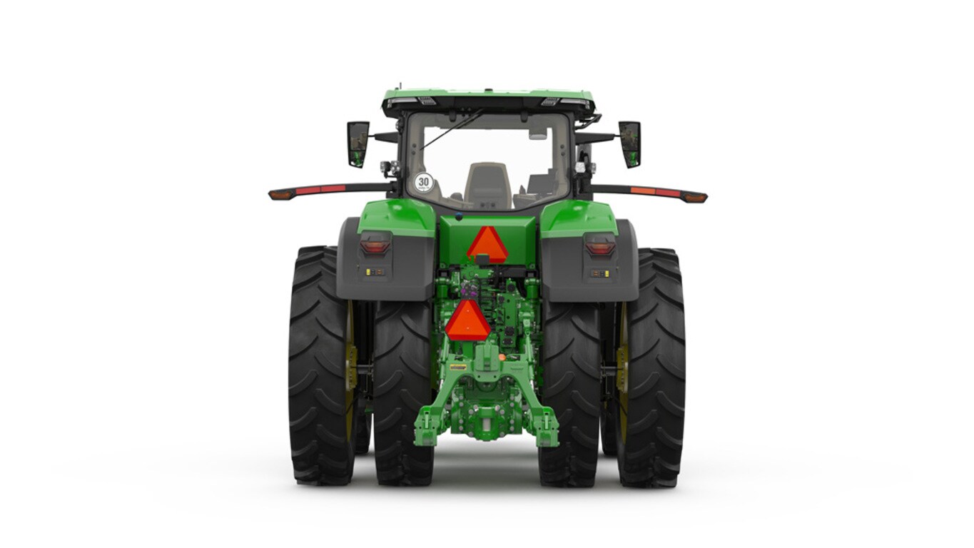 Studio image of Rear facing 8R 490 Tractor
