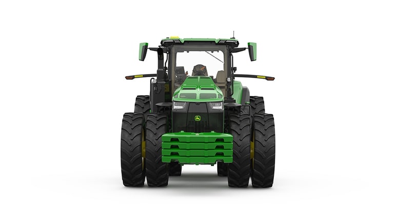 Studio image of Front facing 8R 540 Tractor
