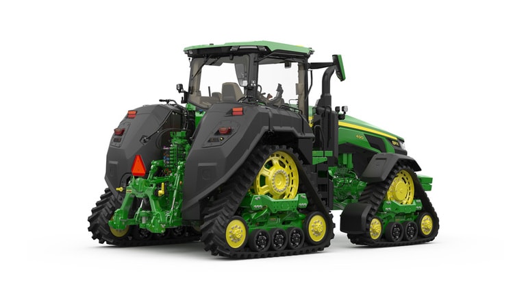 Studio image of Rear-right facing 8RX 490 Tractor