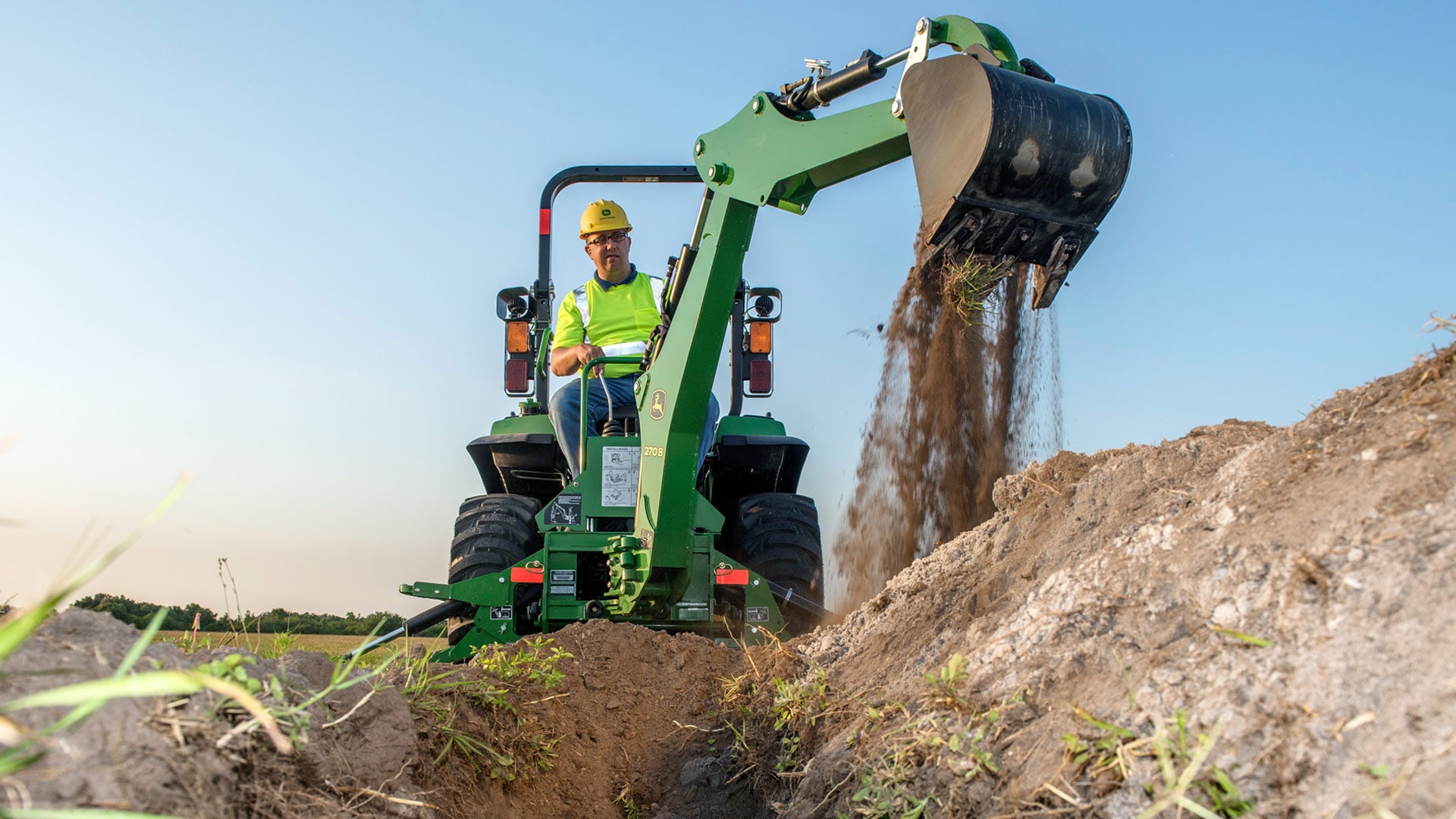 Learn more about the 270B Quick-Tach Backhoe
