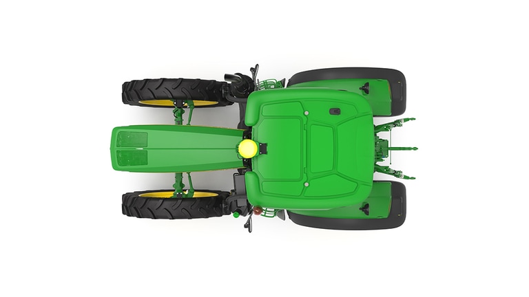 top-view studio shot of a 6MH 155 on a white background