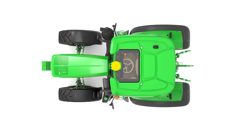 top-down studio shot of a 6M 130 on a white background