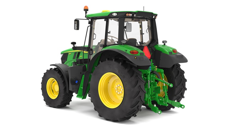 rear-left-facing studio shot of a 6M 140 on a white background