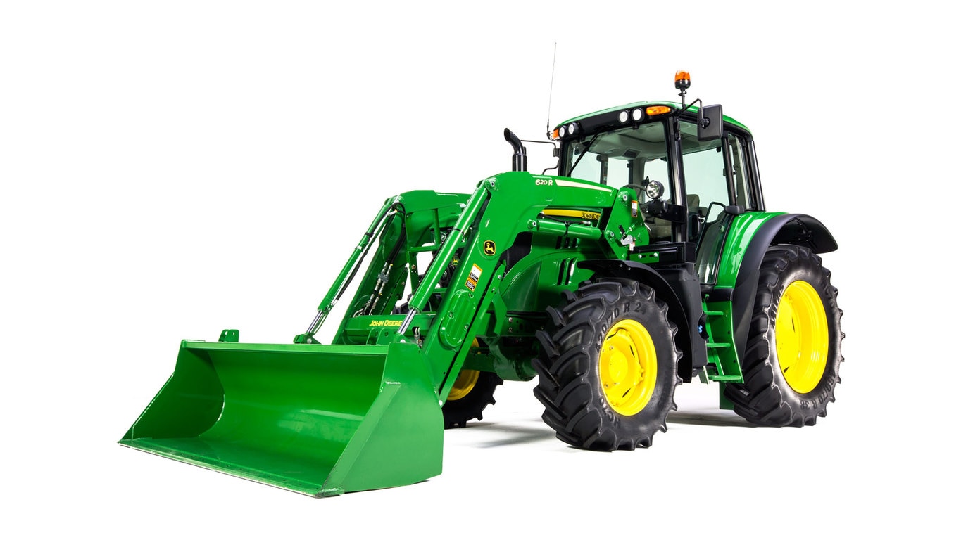 6 Series John Deere tractor with big loader